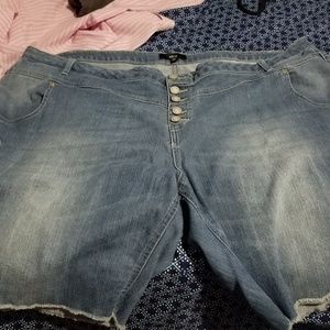 Ellos button fly shorts